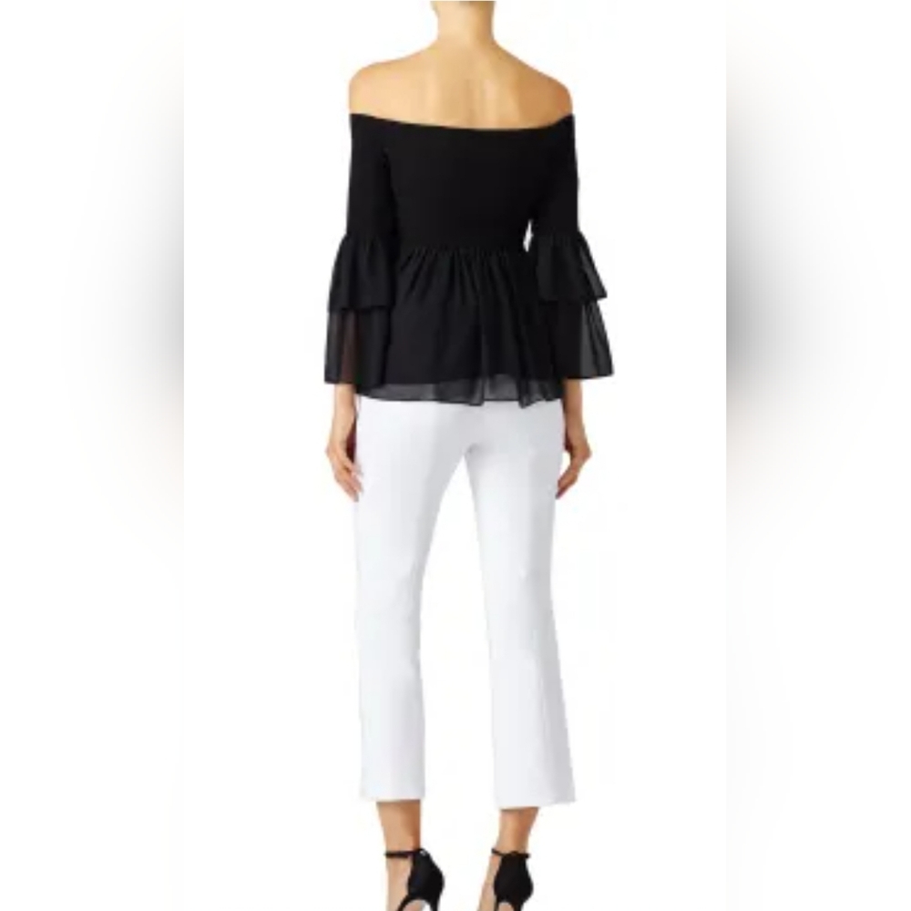 In mystery bundle NWT RACHEL ZOE 🤩layered cold shoulder chiffon top -layered - Picture 7 of 14